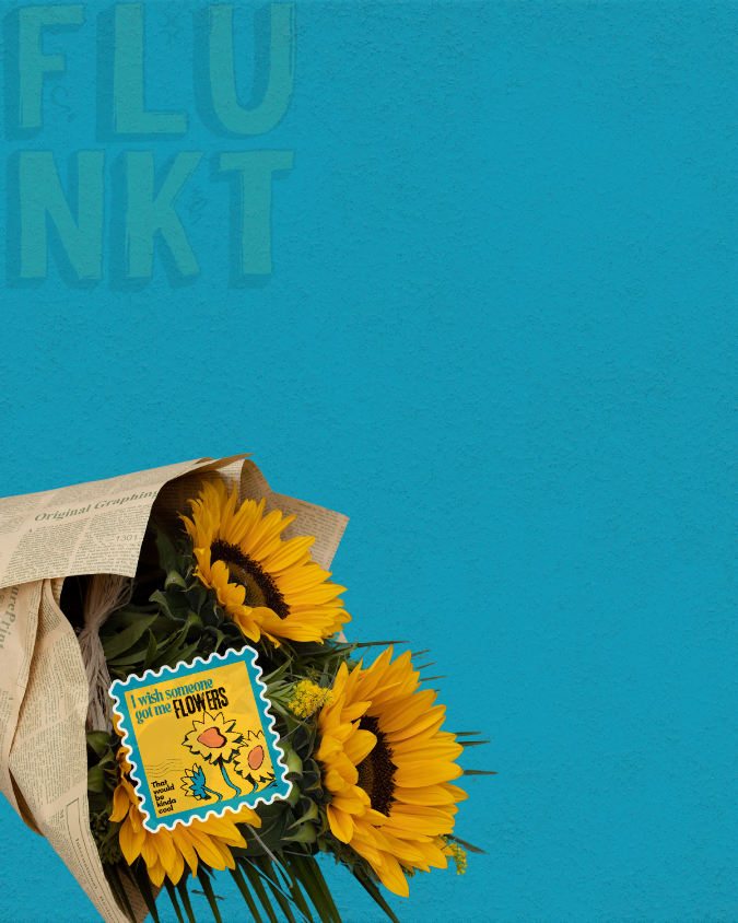 Flowers Would Be Nice Sticker | Desperate Floral Sticker