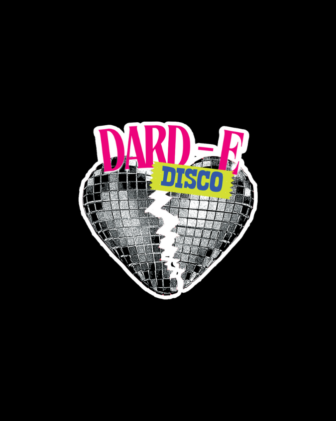 Dard-E-Disco Sticker | Bollywood Pop-Culture | Shattered Disco Heart