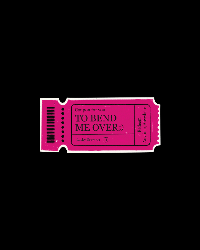 Bend Over Coupon Sticker | Scandalous Redeemable Anywhere
