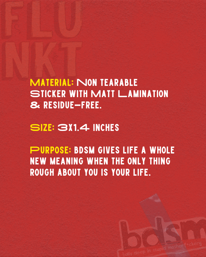 BDSM Sticker | Sharp Adult Humor