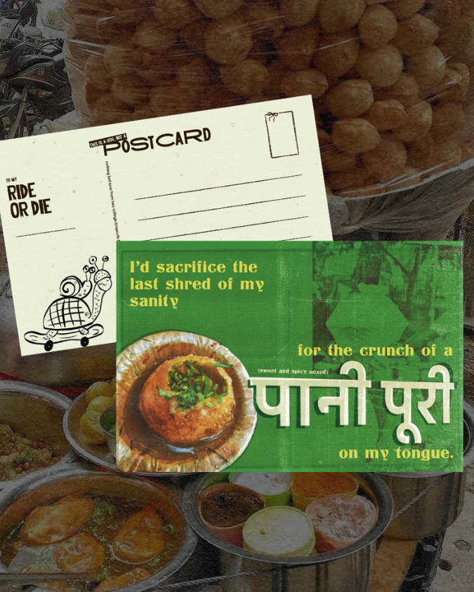 Pani Puri Postcard