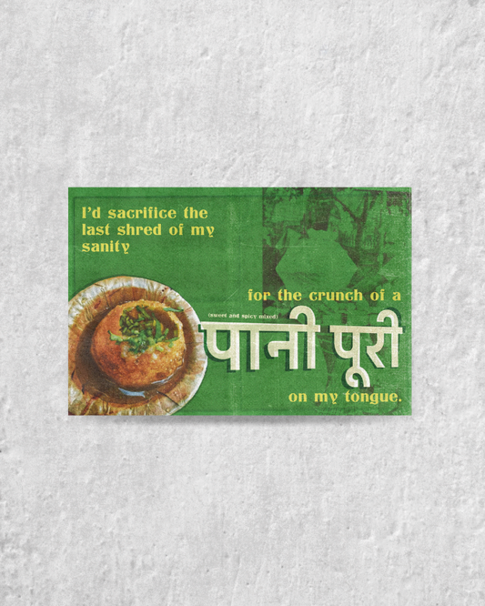 Pani Puri Postcard