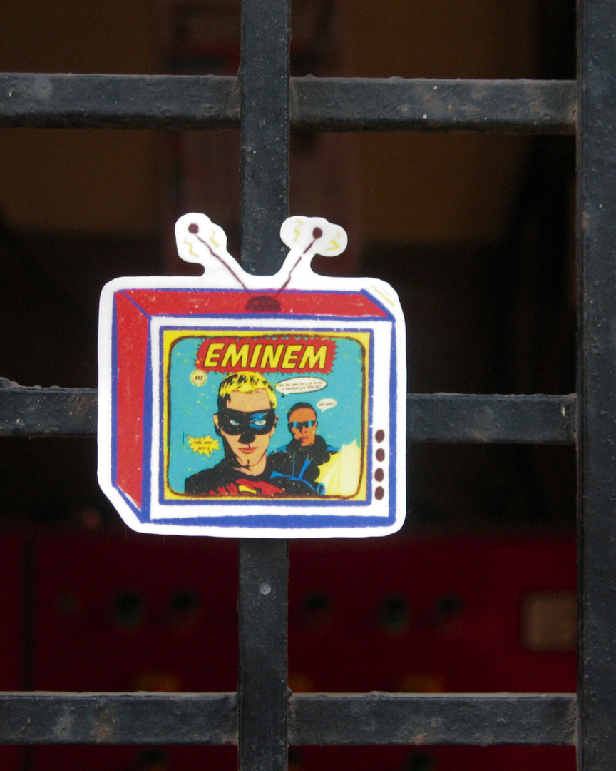Eminem Sticker | The Real Slim Shady TV Comic