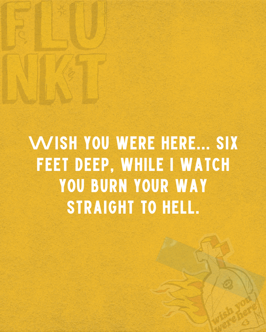 Wish You Were Here Sticker | Dark Humor Graveyard