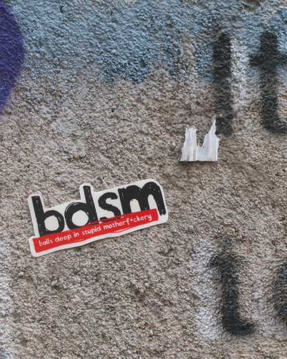 BDSM Sticker | Stupid Adult Humor