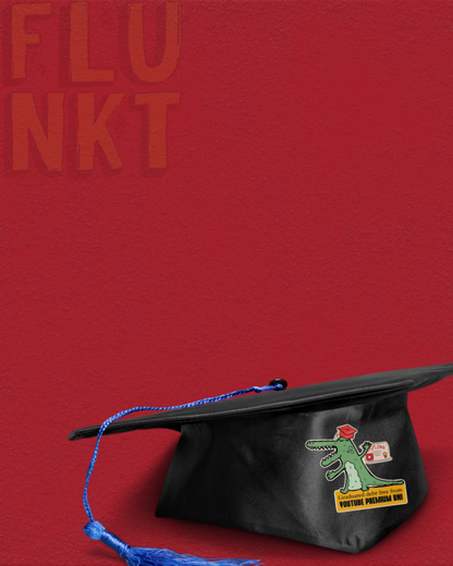 YouTube Uni Sticker | Debt-Free Graduation | Alligator Art