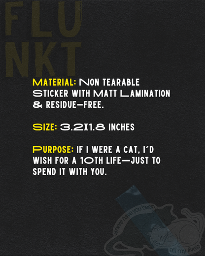 Catmate Sticker | Sweet Cat Couple Vinyl