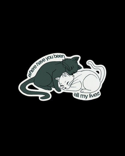 Catmate Sticker | Sweet Cat Couple Vinyl