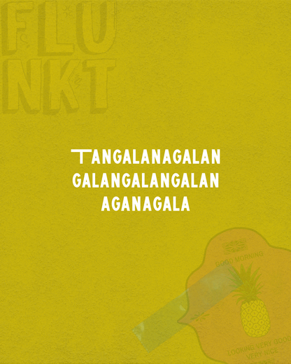 GM Pineapple Sticker | Good Morning Very Nice Art