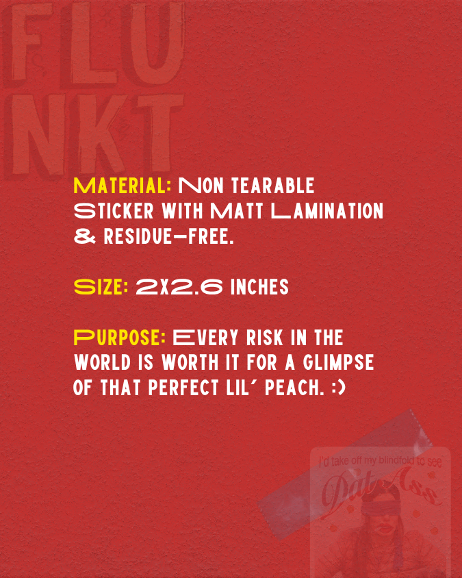 Dat Ass Sticker | Cheeky Anatomy Appreciation