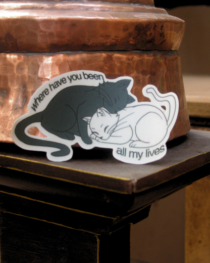Catmate Sticker | Sweet Cat Couple Vinyl