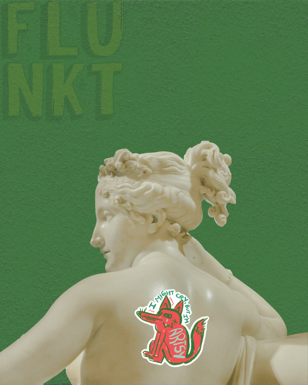 Artsy, Might Cry Sticker | Suffering Makes Art | Witty Sticker