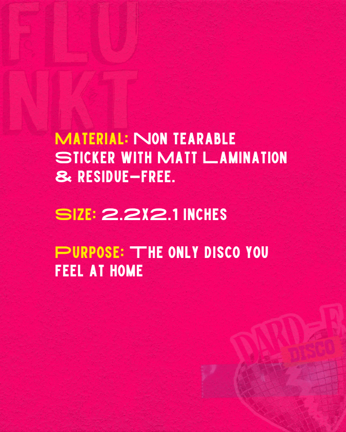 Dard-E-Disco Sticker | Bollywood Pop-Culture | Shattered Disco Heart