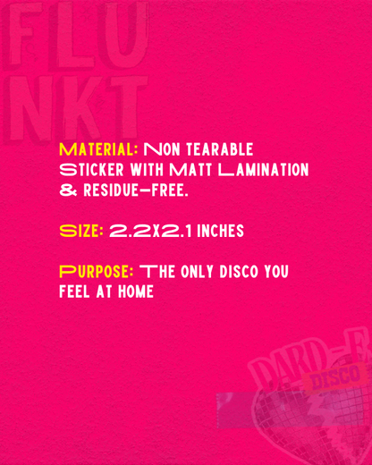 Dard-E-Disco Sticker | Bollywood Pop-Culture | Shattered Disco Heart