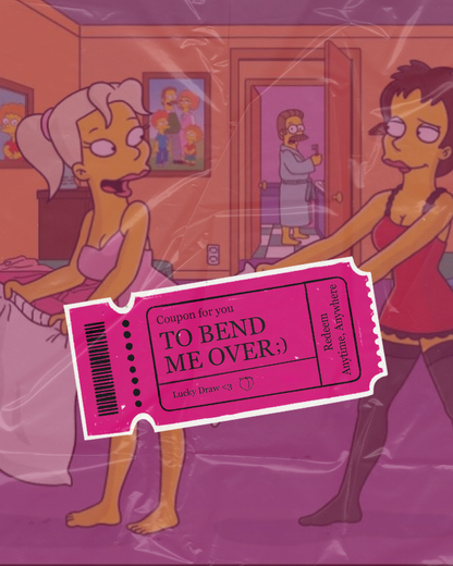 Bend Over Coupon Sticker | Scandalous Redeemable Anywhere