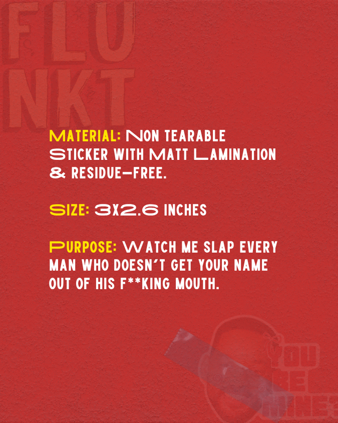 Will You Be Mine Sticker | Witty Valentine's Proposal