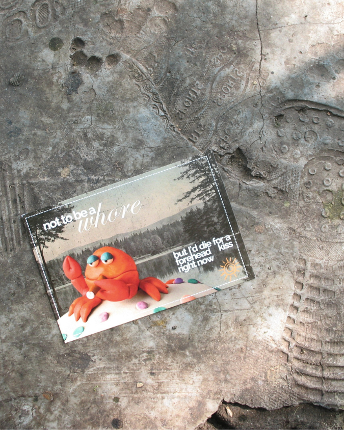 Forehead Kiss wh*re Postcard