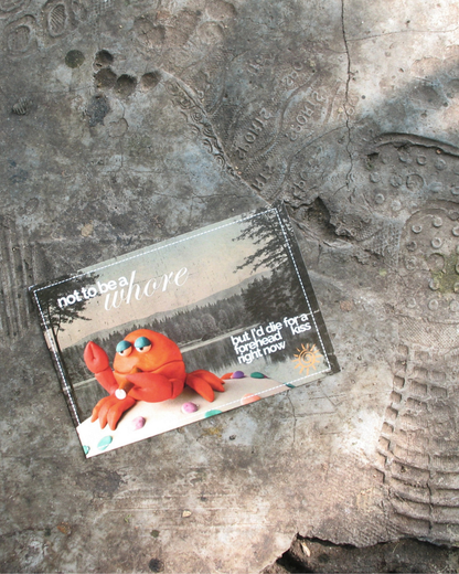 Forehead Kiss wh*re Postcard