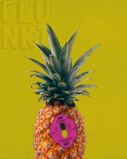 GM Pineapple Sticker | Good Morning Very Nice Art