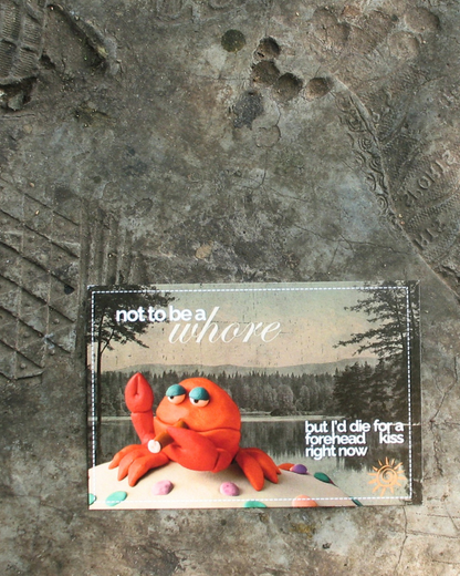 Forehead Kiss wh*re Postcard