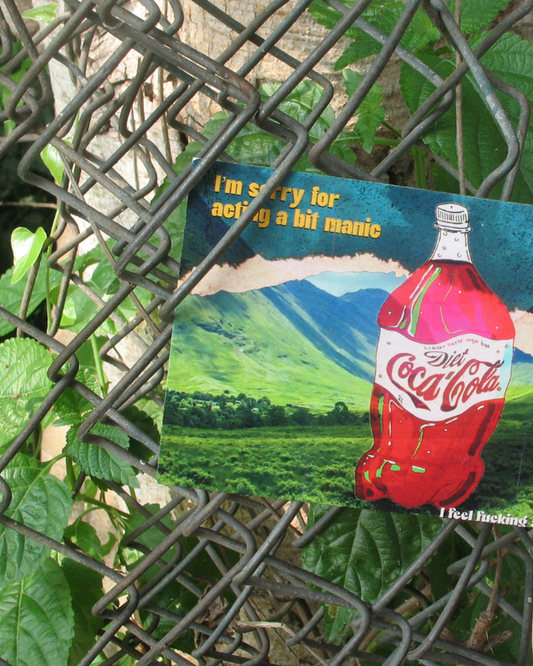 Diet Coke Manic Postcard