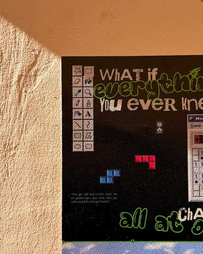 Everything Changed | Digital Age Nostalgia Poster