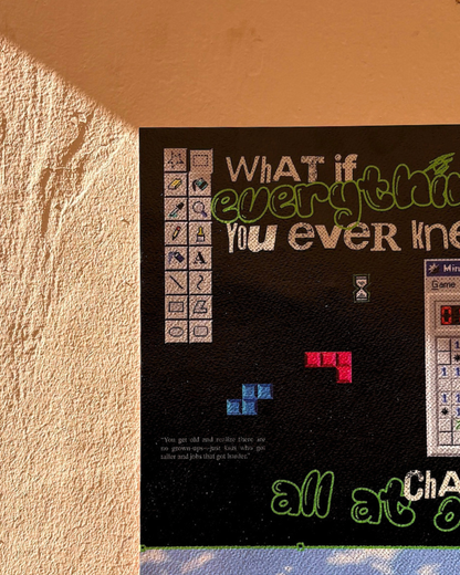 Everything Changed | Digital Age Nostalgia Poster