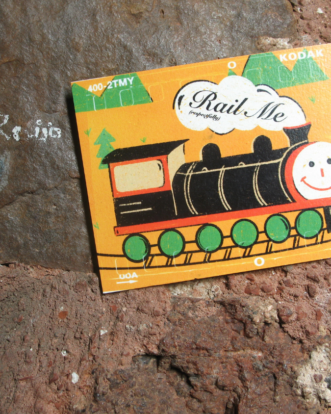 Rail Me Postcard