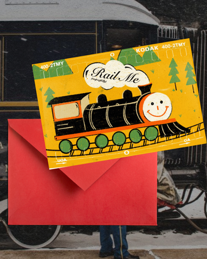 Rail Me Postcard
