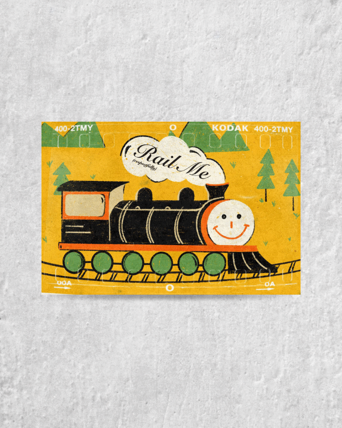 Rail Me Postcard
