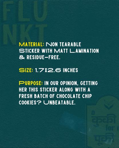 Cookie Pookie Sticker | A Cookie For My Pookie Vinyl