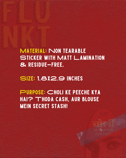 Choli ke Peeche Sticker | Bollywood Song | Indian Pop Culture Sticker