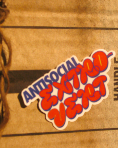 Anti Social Extrovert Sticker | Personality with Anxiety