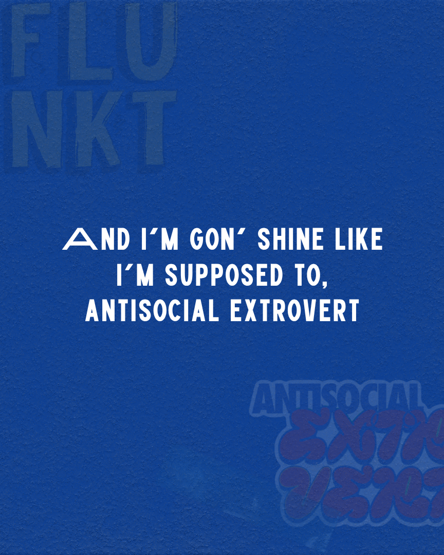 Anti Social Extrovert Sticker | Personality with Anxiety