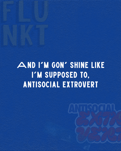Anti Social Extrovert Sticker | Personality with Anxiety