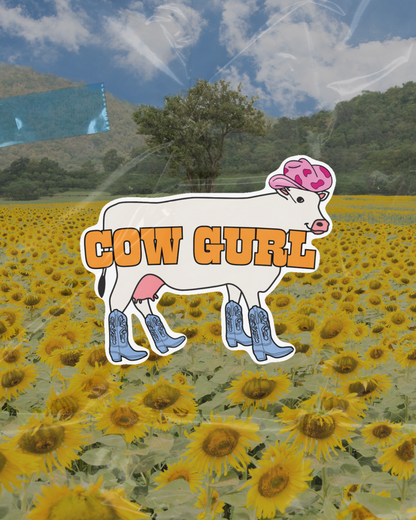 Cow Gurl Sticker | Anti-City Life Snarky Vinyl
