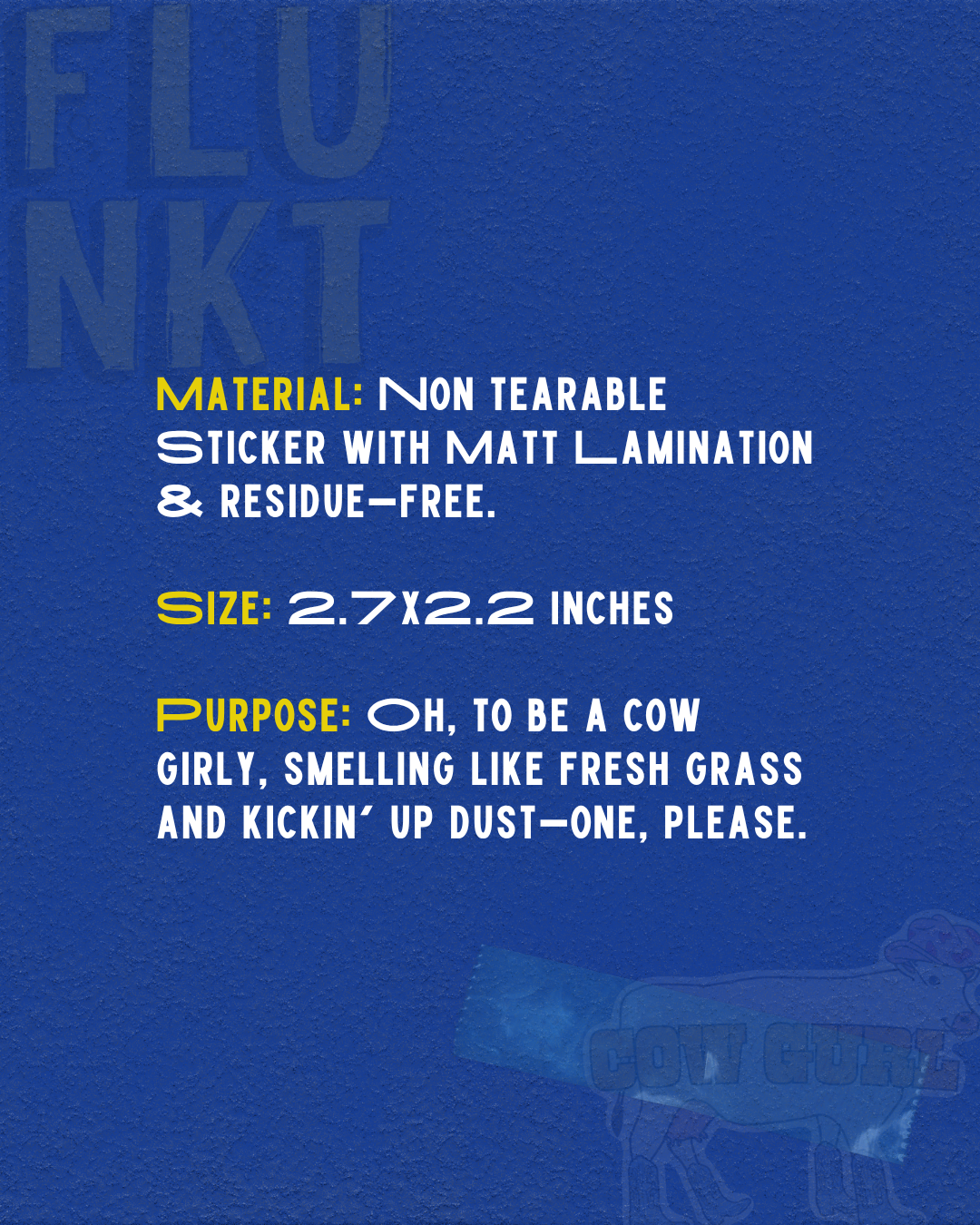 Cow Gurl Sticker | Anti-City Life Snarky Vinyl