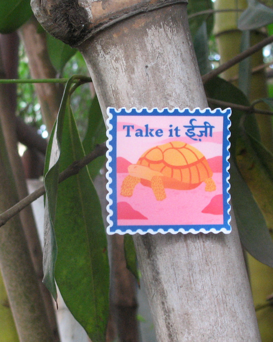Take it Easy Sticker | EZ Turtle Stamp