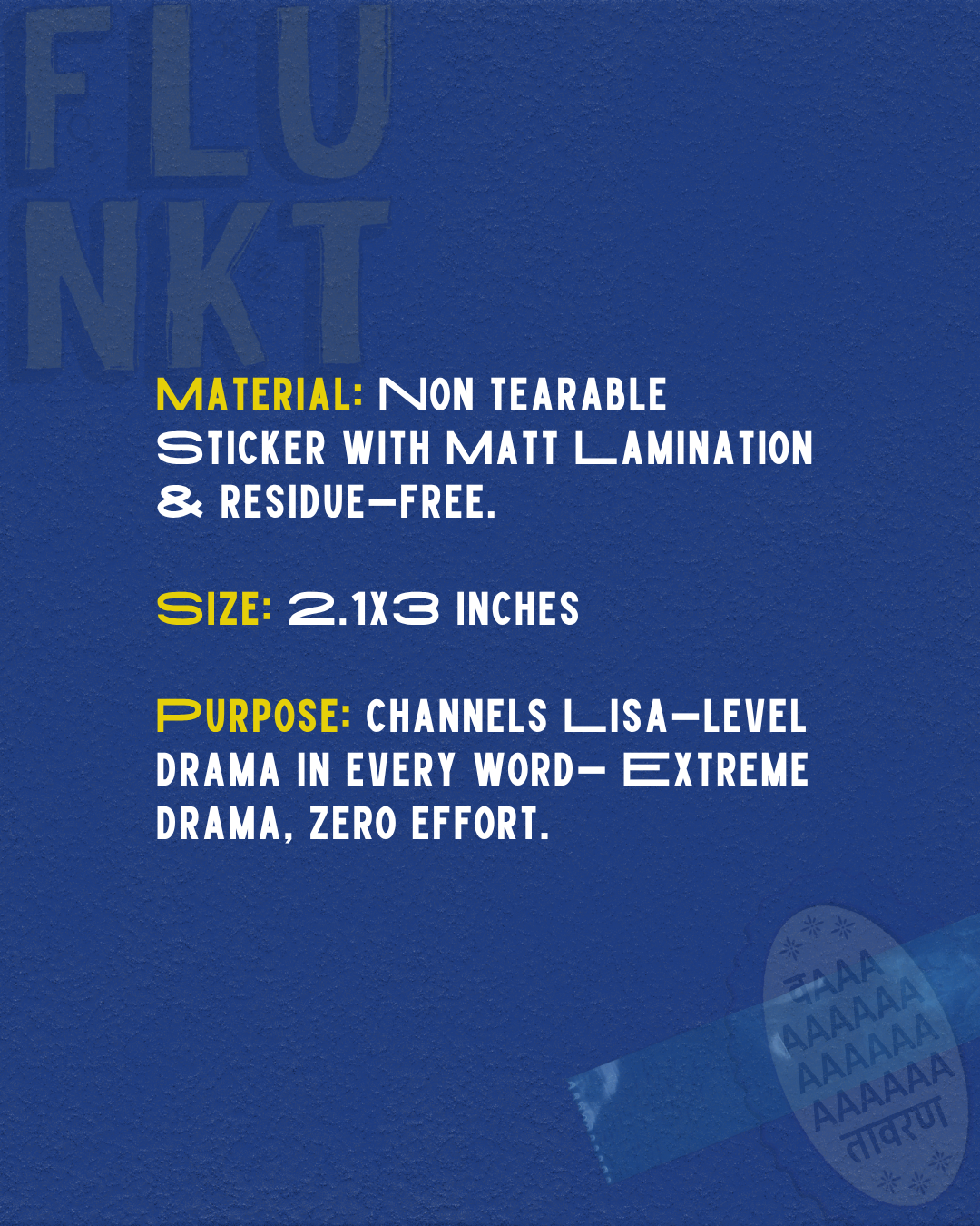 Vataavaran Sticker | Funny Lisa-Level Emotional Sticker