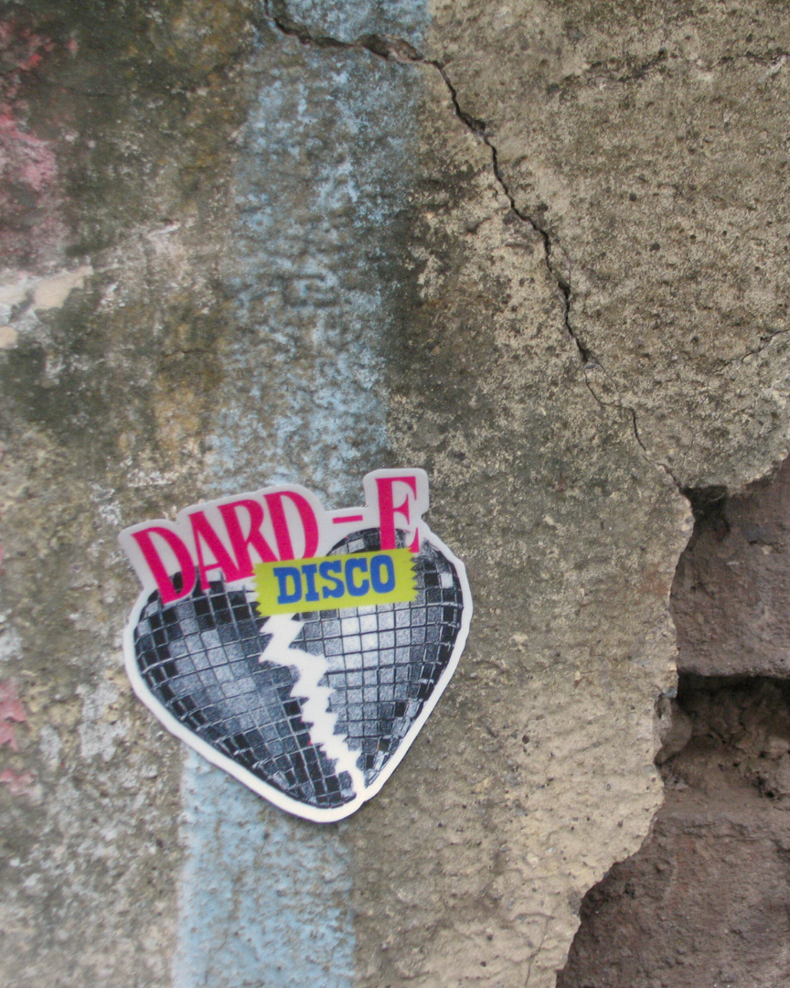 Dard-E-Disco Sticker | SRK Shattered Disco Heart