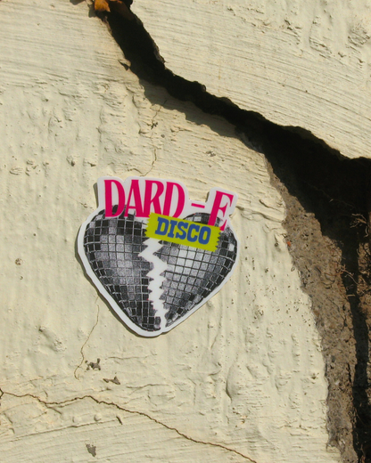 Dard-E-Disco Sticker | SRK Shattered Disco Heart
