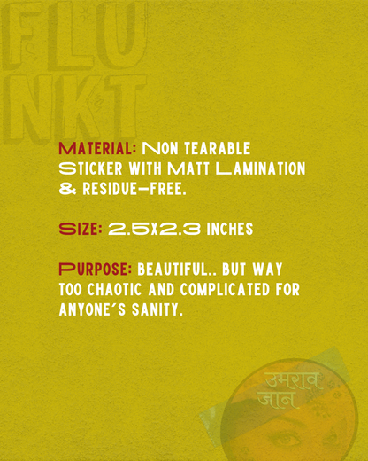 Umrao Jaan Sticker | Bollywood Drama | Beautiful Complication