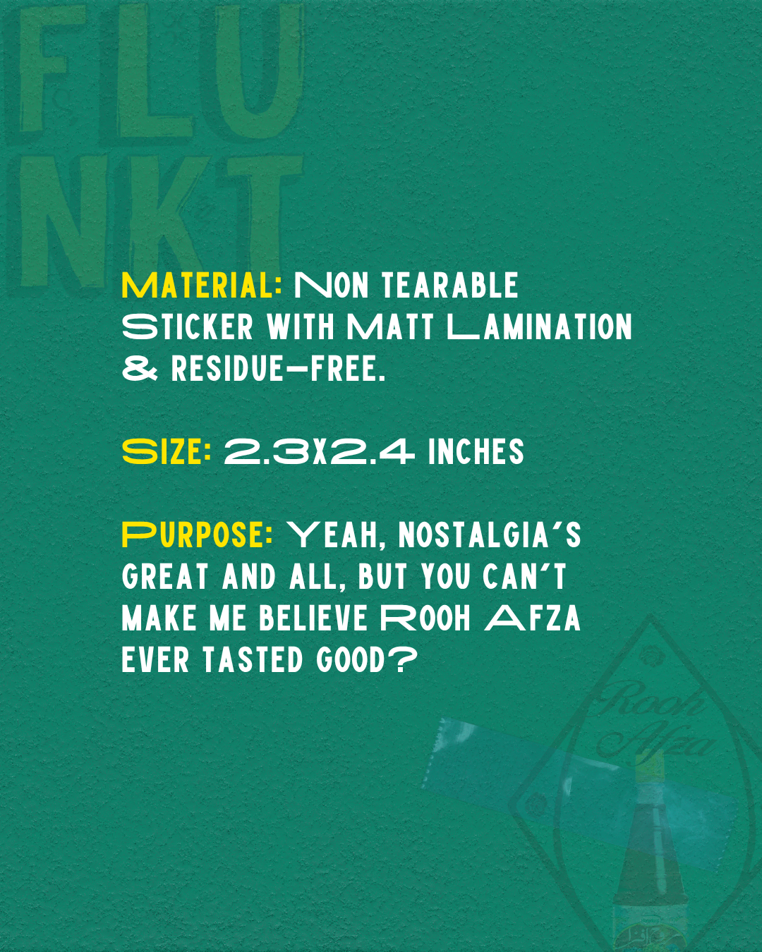 Rooh Afza Sticker | Indian Drink Pop Culture