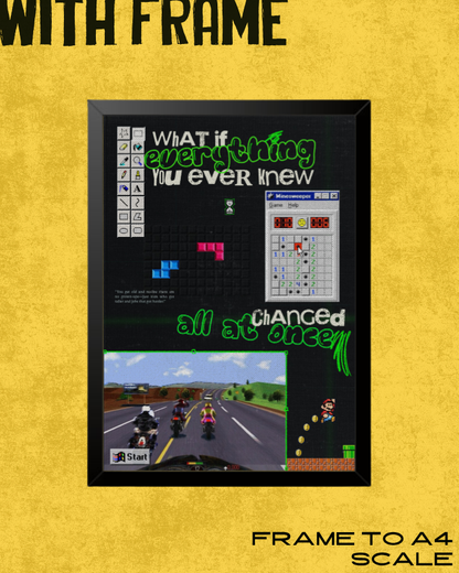 Everything Changed | Digital Age Nostalgia Poster