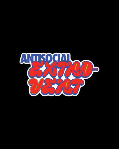 Anti Social Extrovert Sticker | Funny Paradox Quote Vinyl