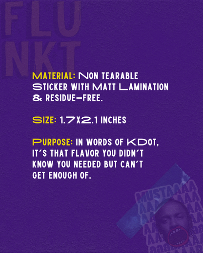Mustaaard Sticker | Kendrick Hip Hop Flavor Art