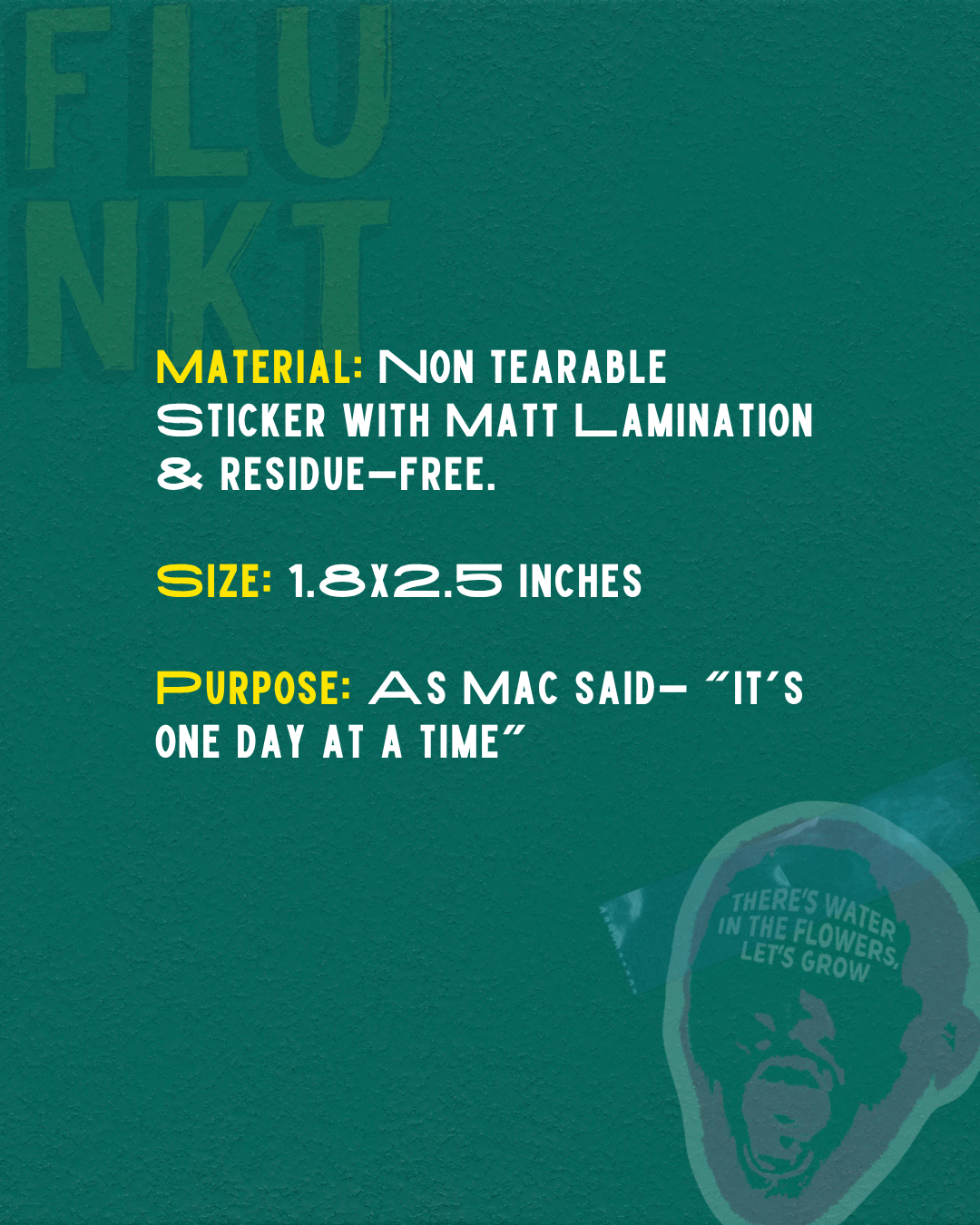 Mac Miller- Surf | There's Water in the Flowers Let's Grow Laptop Sticker