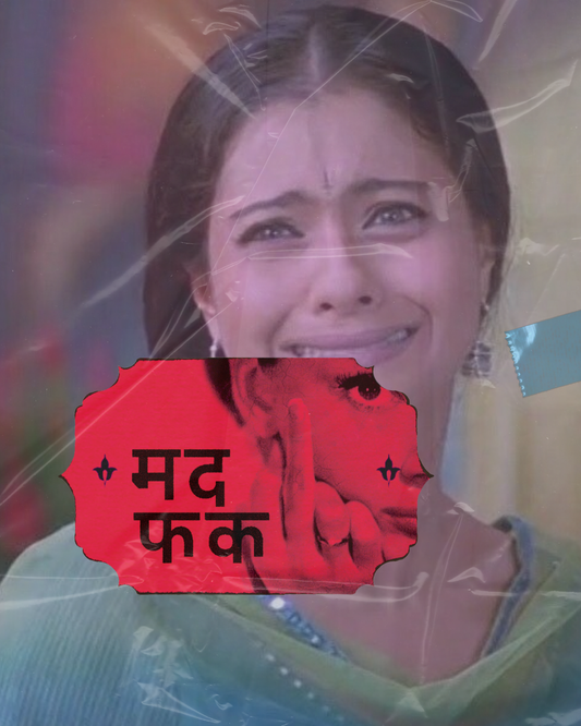 MDFK Sticker | Hindi Profanity Witty Art Sticker