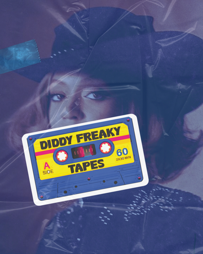 Diddy Tapes Sticker | Unexplained Freaky Mixtape Art