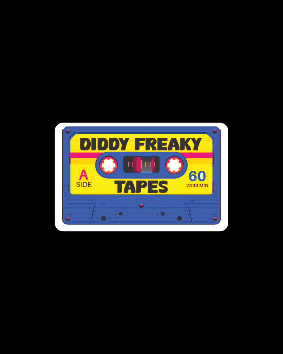 Diddy Tapes Sticker | Unexplained Freaky Mixtape Art